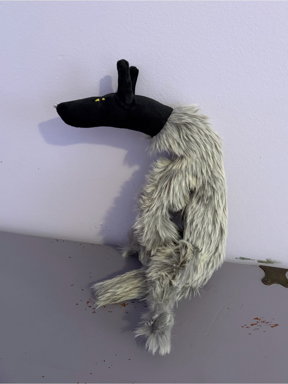 🐺Black WOLF🐺 12” Plush HANDMADE Custom COLLECTIBLE Dog - Picture 6 of 14